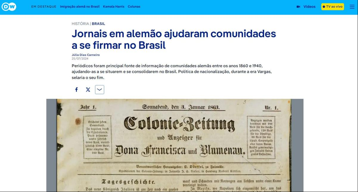 Fonte: Deutsche Welle Brasil – Júlia Dias Carneiro / Fotos: Laboratório de Estudos da Memória Multilíngue