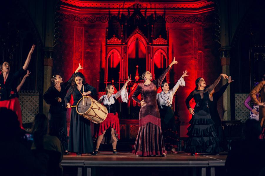 Apresentação de dança flamenca encantou o público