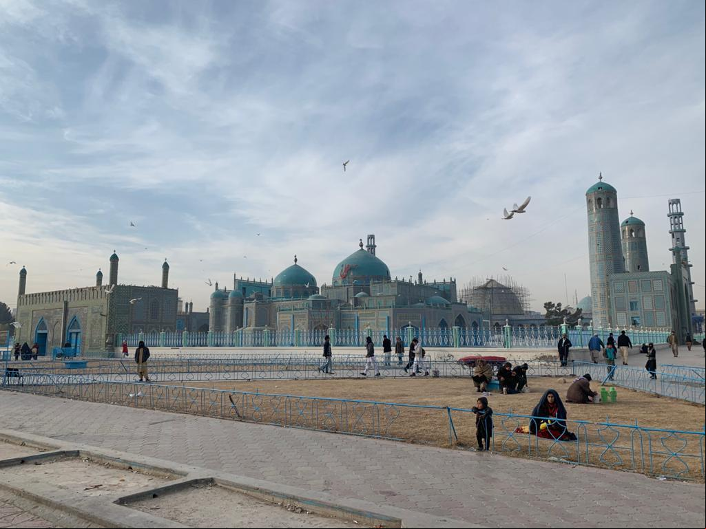 Área da Mesquita Blue Mosque de Mazar-i-Sharif