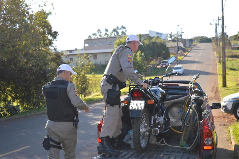 Motocicleta apreendida será encaminhada para perícia