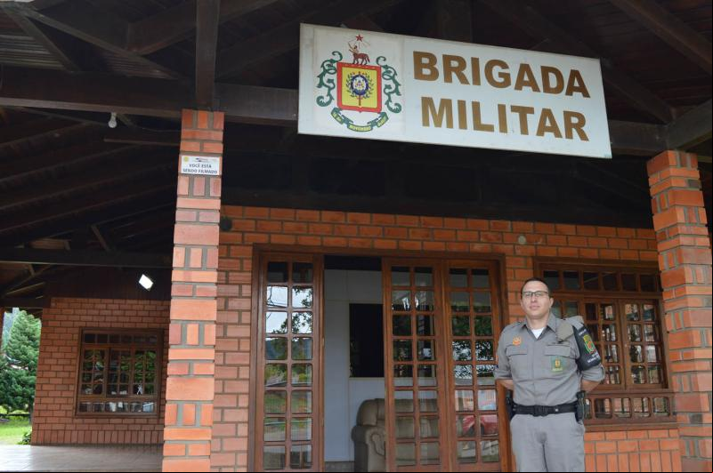 Sargento Gilson está no comando da BM de Morro Reuter desde outubro de 2018