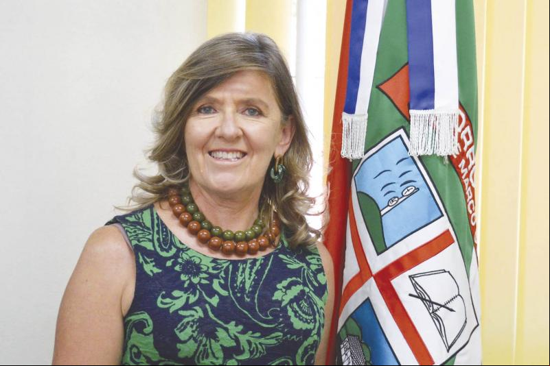 Prefeita falou sobre os 29 anos de emancipação de Morro Reuter (Foto: Divulgação / PMMR)