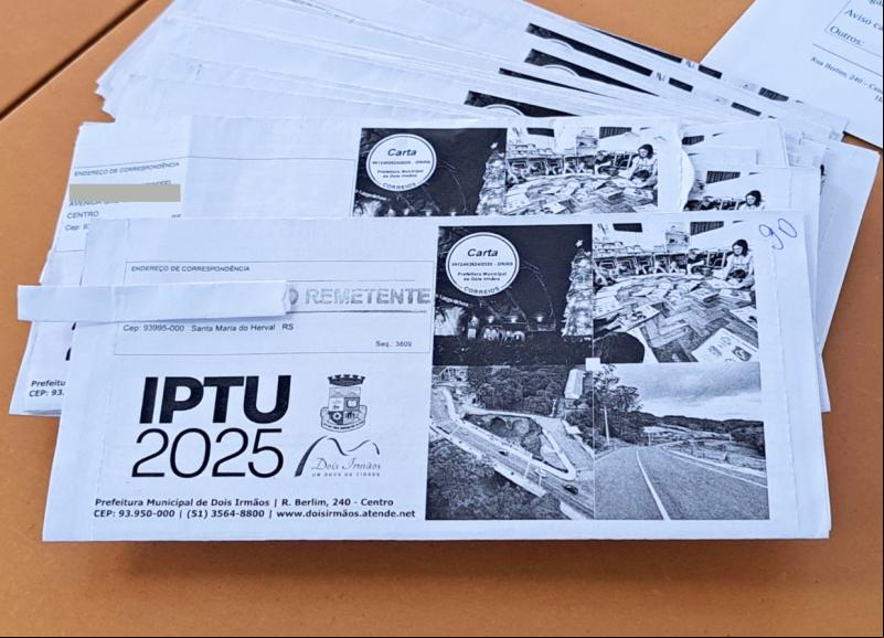 Carnê do IPTU de Dois Irmãos será digital em 2026