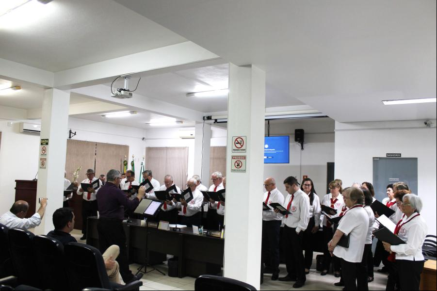 Coral fez uma belíssima apresentação