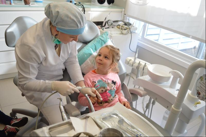Garotada conversou com a dentista Alice Rörig
