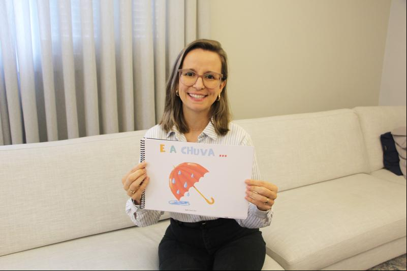 Sabrina Führ, psicóloga e autora do livro “E a chuva...”