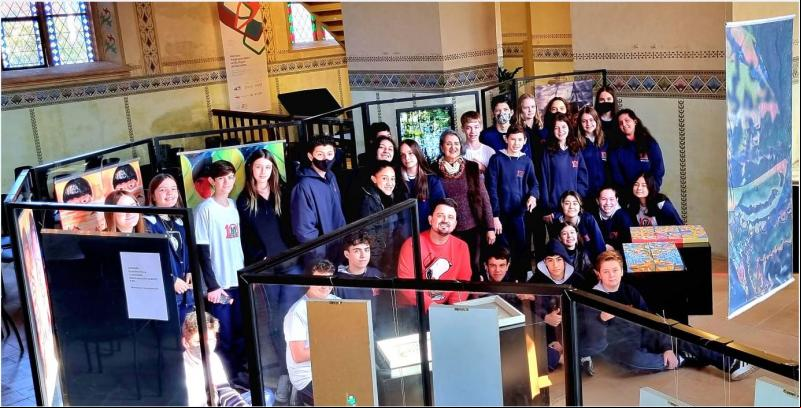 Visita de alunos da escola estadual 10 de Setembro