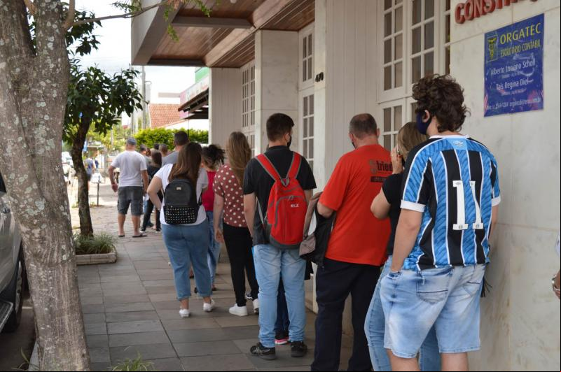 Movimento chamou atenção no Centro da cidade