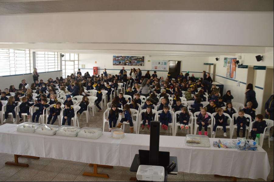 Hora cívica reuniu estudantes no pavilhão