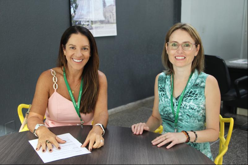 Elisandra e Kátia reforçam o convite à comunidade