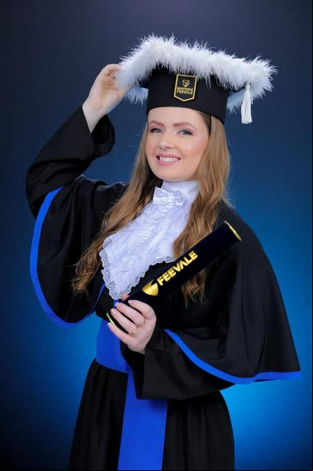 Letícia Schneider formou-se em Engenharia Química pela Universidade Feevale, no dia 3 de fevereiro