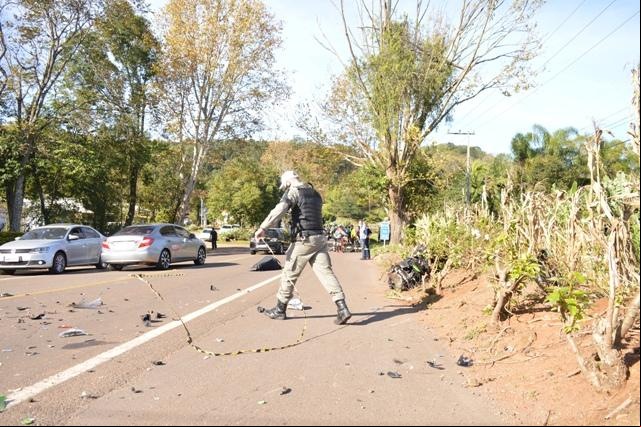 Local foi isolado pela BM até a chegada da PRF