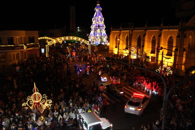 Desfile de Natal foi uma das principais atrações