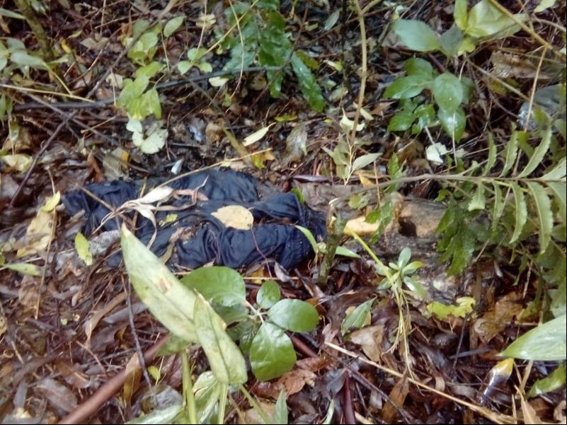 Peça de roupa foi encontrada junto com a ossada