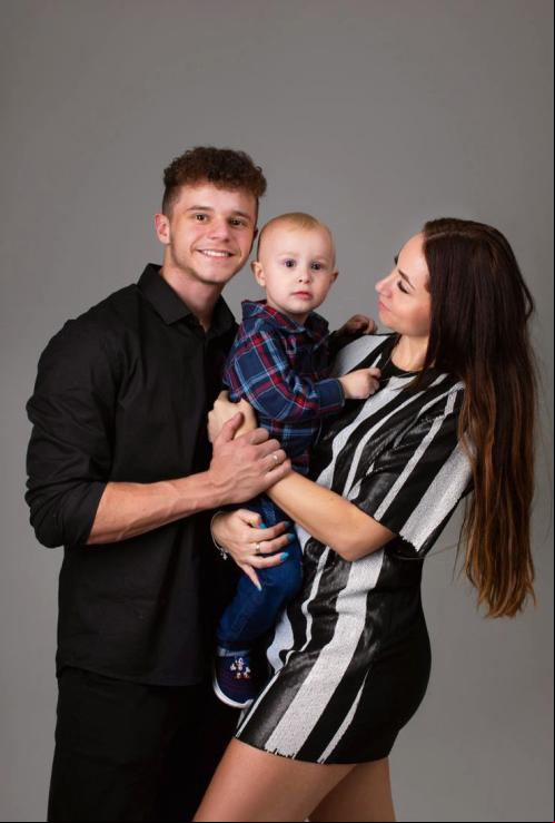 Patrícia Dal Paz Birk com os filhos Henrique Dal Paz e Theo Dal Paz Birk