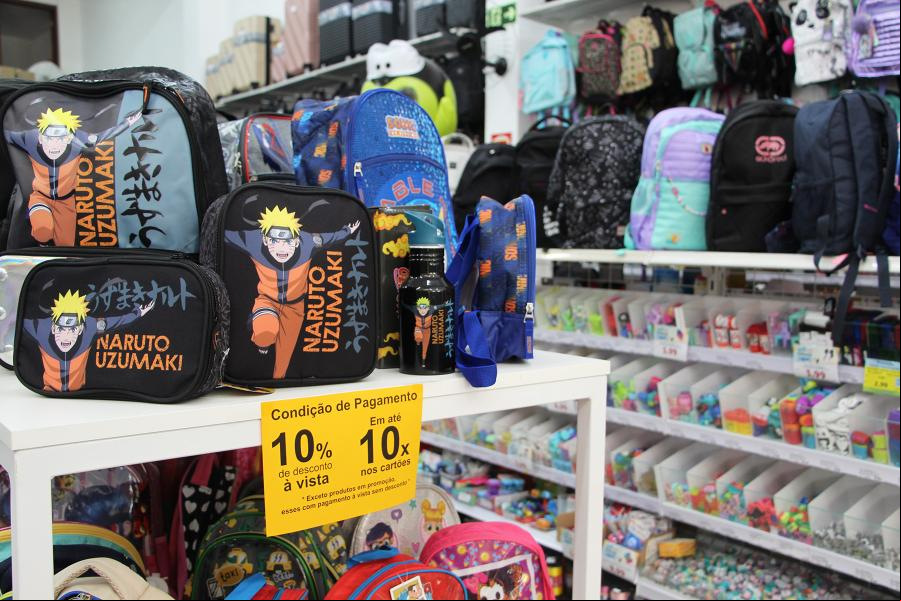 Personagens como Naruto e Sonic estão entre os preferidos dos meninos