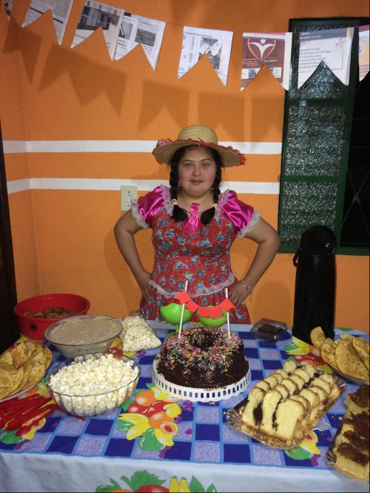 Usuária Patricia Gomes festejou São João em casa