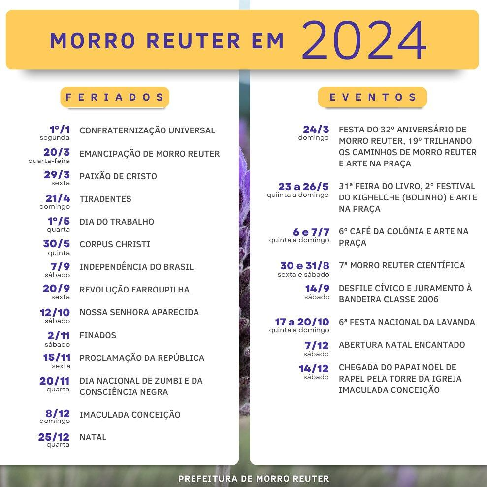 Veja a programação